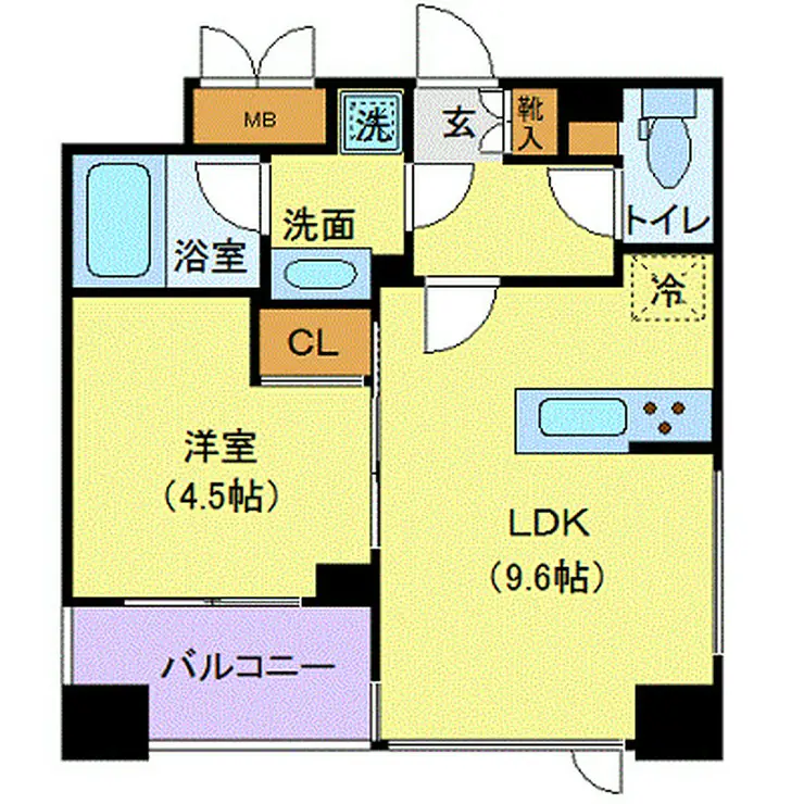 メゾンビスタ渋谷宇田川 6階階 間取り