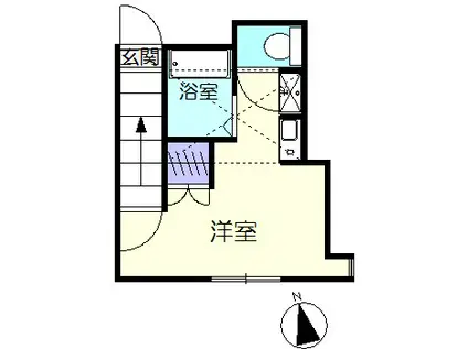 ヴィラ・メゾン・鶴川(1K/1階)の間取り写真