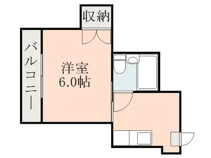 ユウセイ丸進ビル(1K/4階)の間取り写真