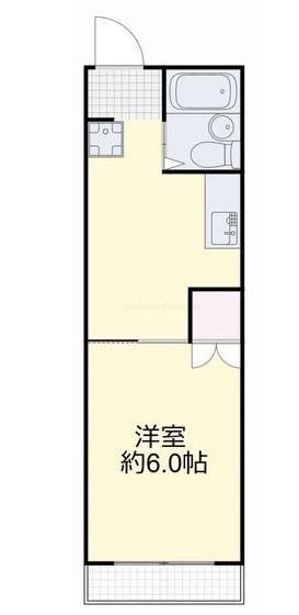エバンス津島(1K/2階)の間取り写真