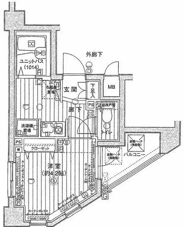 メインステージ南麻布 4階階 間取り