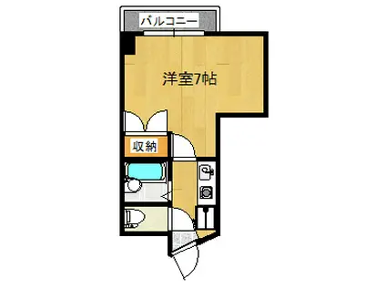 アトラスヒルズ(1K/2階)の間取り写真