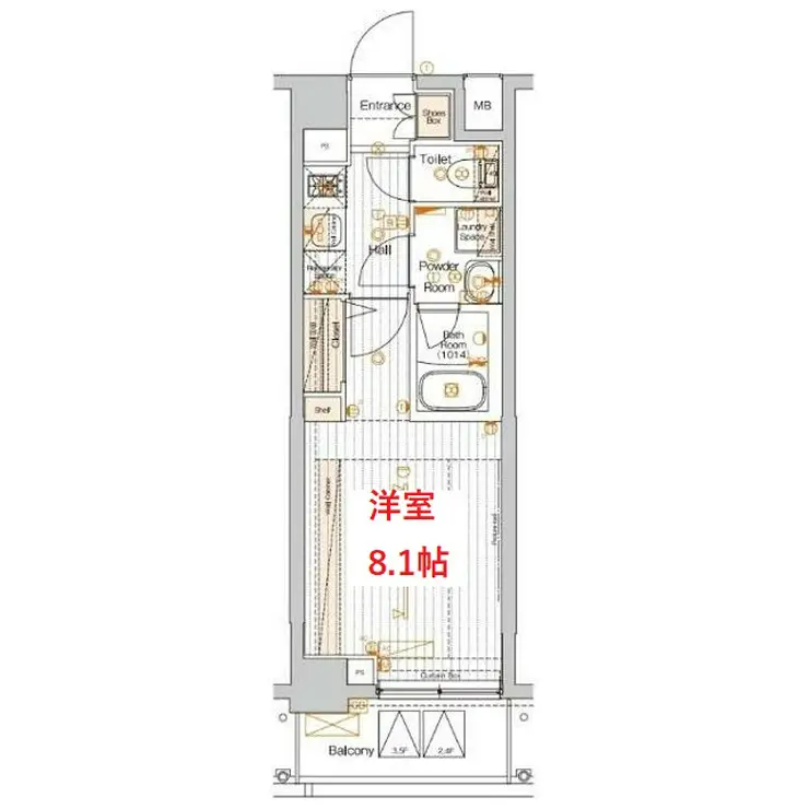ブライズ西馬込 3階階 間取り