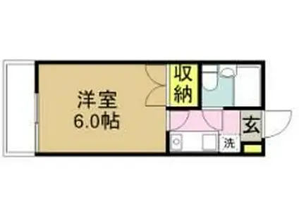 メゾンコスモス(1K/1階)の間取り写真