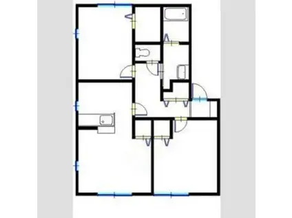 サンビレッジ瑞景(2LDK/2階)の間取り写真