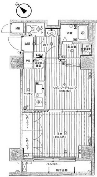 ガラ・ステージ日本橋人形町 4階階 間取り