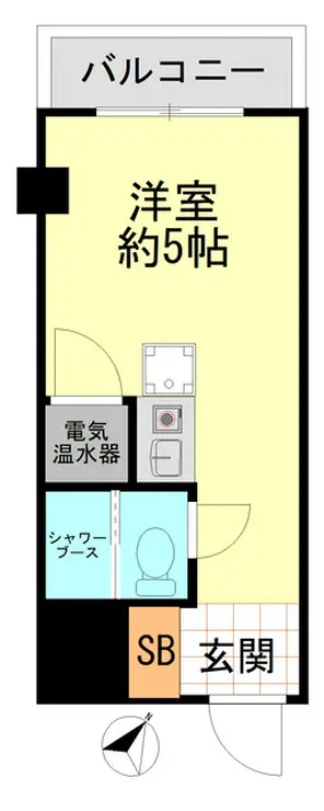ディアプラザ根津 2階階 間取り