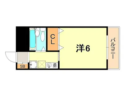 ヒルバレー妙法寺駅前(1K/5階)の間取り写真