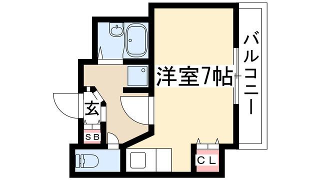グレイス吹上(1K/6階)の間取り写真