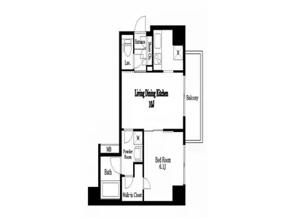 REFAYS-EXCLUSIVE(1LDK/8階)の間取り写真