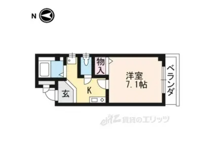 エクセレント山田(1K/3階)の間取り写真