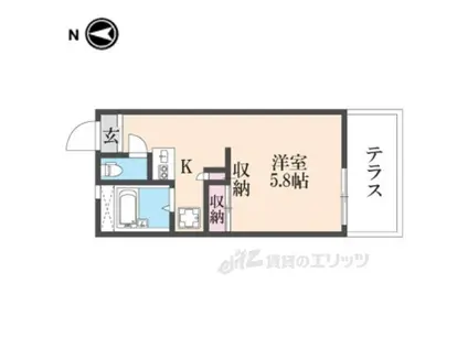 レオパレスMARUYA(1K/3階)の間取り写真
