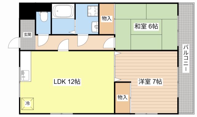 NASU9(2LDK/1階)の間取り写真