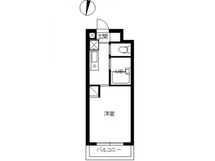 スカイコート新宿落合第6(1K/4階)の間取り写真