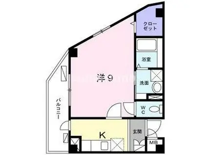 サクセス武庫川(1K/2階)の間取り写真
