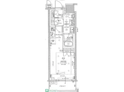 目黒第一マンションズ(ワンルーム/9階)の間取り写真