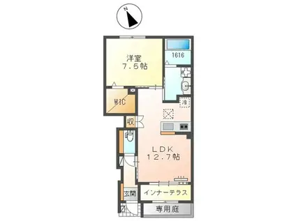 岩槻区太田アパート工事(1LDK/1階)の間取り写真