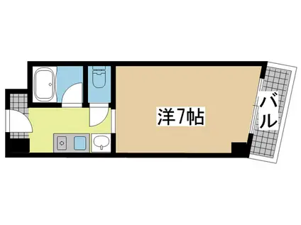 ノベラ海岸通(1K/11階)の間取り写真