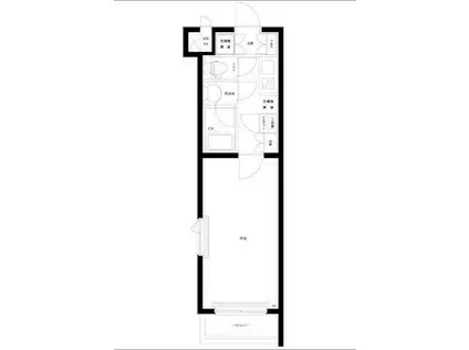 ルーブル祐天寺(1K/4階)の間取り写真