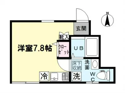 MAXI下井草(ワンルーム/1階)の間取り写真