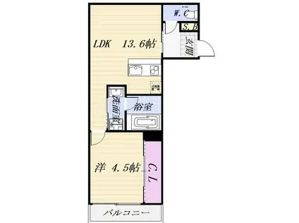 FAMILY STAGE 元柴田(1LDK/1階)の間取り写真