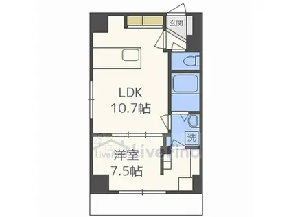 トロワ1ST(1LDK/9階)の間取り写真