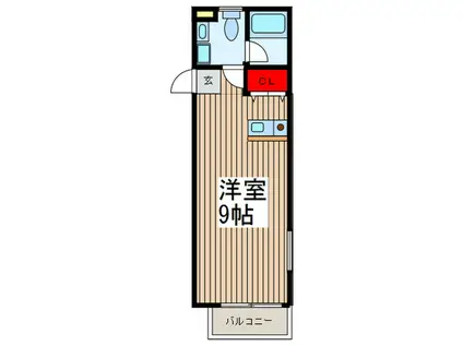 K FRATS(ワンルーム/2階)の間取り写真