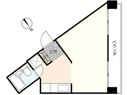 京急西広島マンション(ワンルーム/5階)の間取り写真