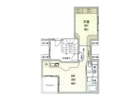 CONTEL KAGURAZAKA(1LDK/3階)の間取り写真