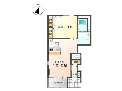 サクラコート(1LDK/1階)の間取り写真