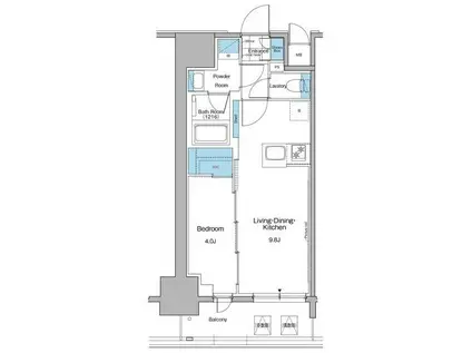 ルフォンプログレ秋葉原マークス(1LDK/8階)の間取り写真