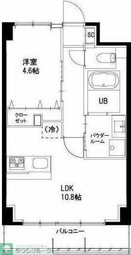 ラヴィベール(1LDK/1階)の間取り写真