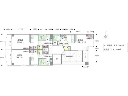 グランマーレ16(ワンルーム/6階)の間取り写真