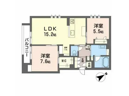 コト―ネ(2LDK/2階)の間取り写真