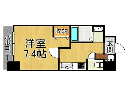 マードレ西宮(1K/1階)の間取り写真