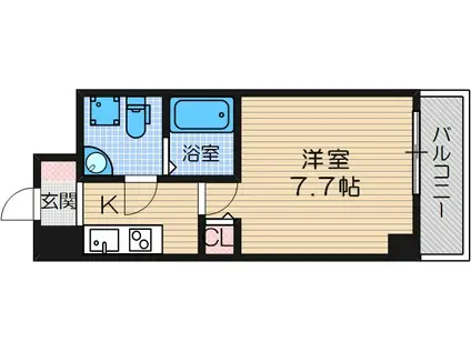 セレニテ千里丘(1K/11階)の間取り写真