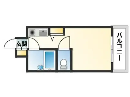 サンコート楠木(ワンルーム/5階)の間取り写真