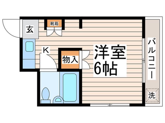 メゾン桜台(1K/3階)の間取り写真