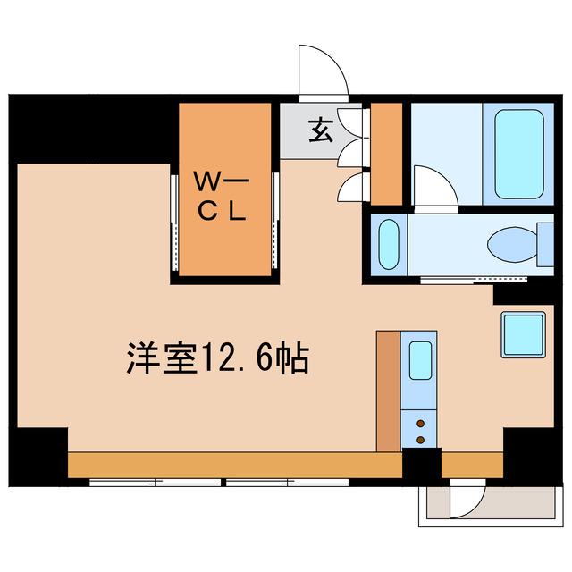 KDXレジデンス東桜I(ワンルーム/8階)の間取り写真