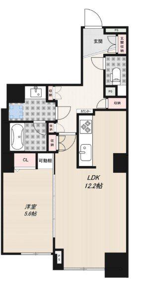 アマックス横浜(1LDK/4階)の間取り写真