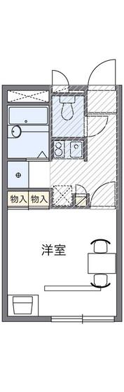 レオパレスエリアクエスト(1K/2階)の間取り写真