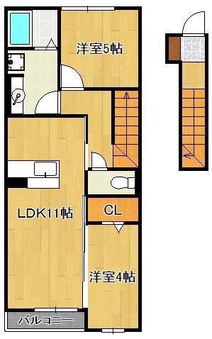 G-STYLE(2LDK/2階)の間取り写真