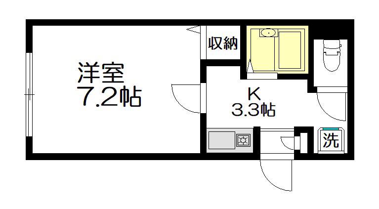 MAISON FURUKI(1K/1階)の間取り写真