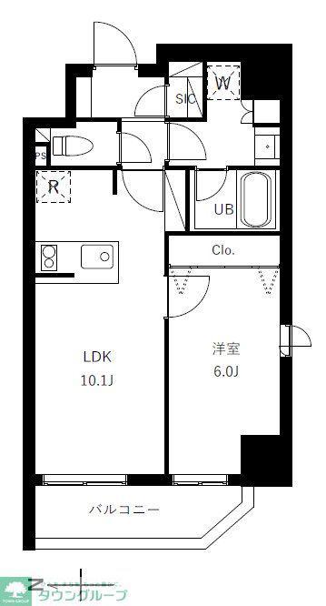 グランジット蔵前(1LDK/8階)の間取り写真