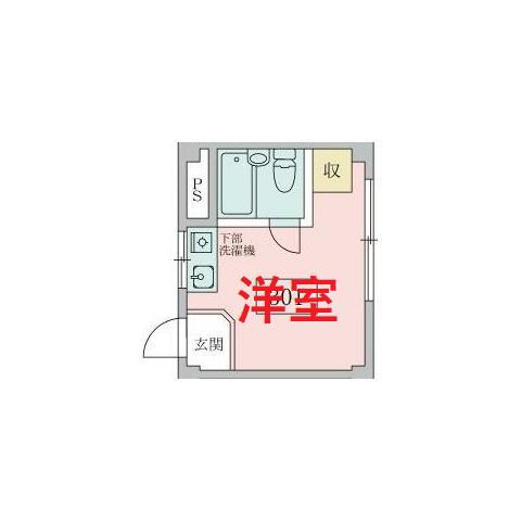 イギー久原(ワンルーム/3階)の間取り写真