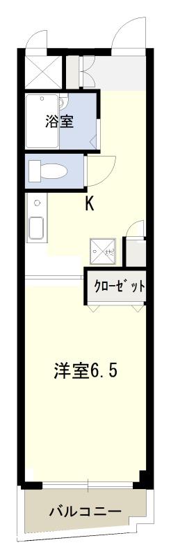 コーディアル緑地(1K/3階)の間取り写真