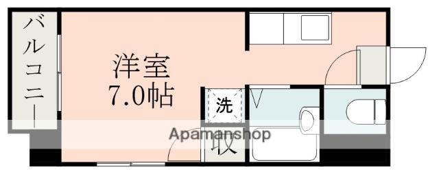 第二ステップイン金満(1K/4階)の間取り写真
