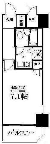 藤和シティコープ浅間町(1K/4階)の間取り写真