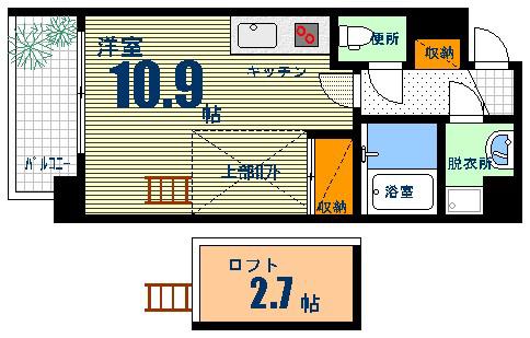 TM住吉町ビル(ワンルーム/7階)の間取り写真