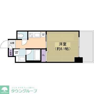 ALATO丸の内(1K/2階)の間取り写真